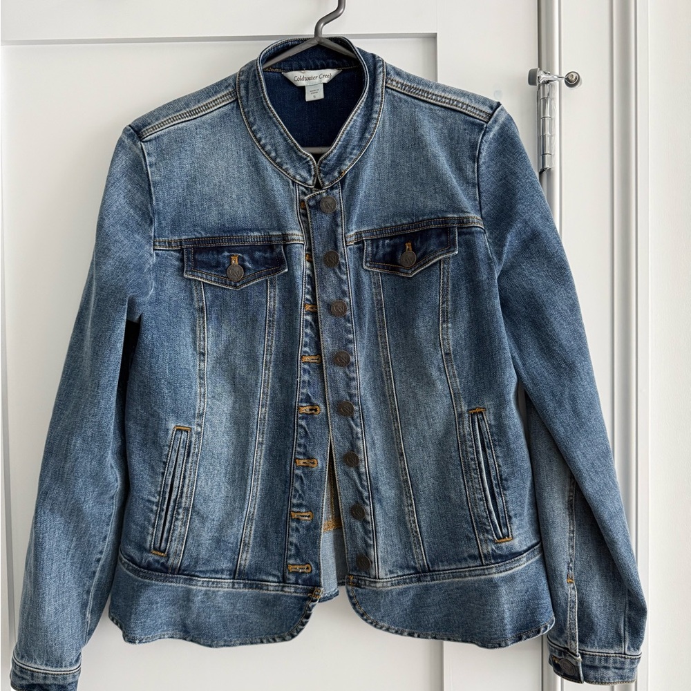 Coldwater Creek Classic peplum denim Jacket